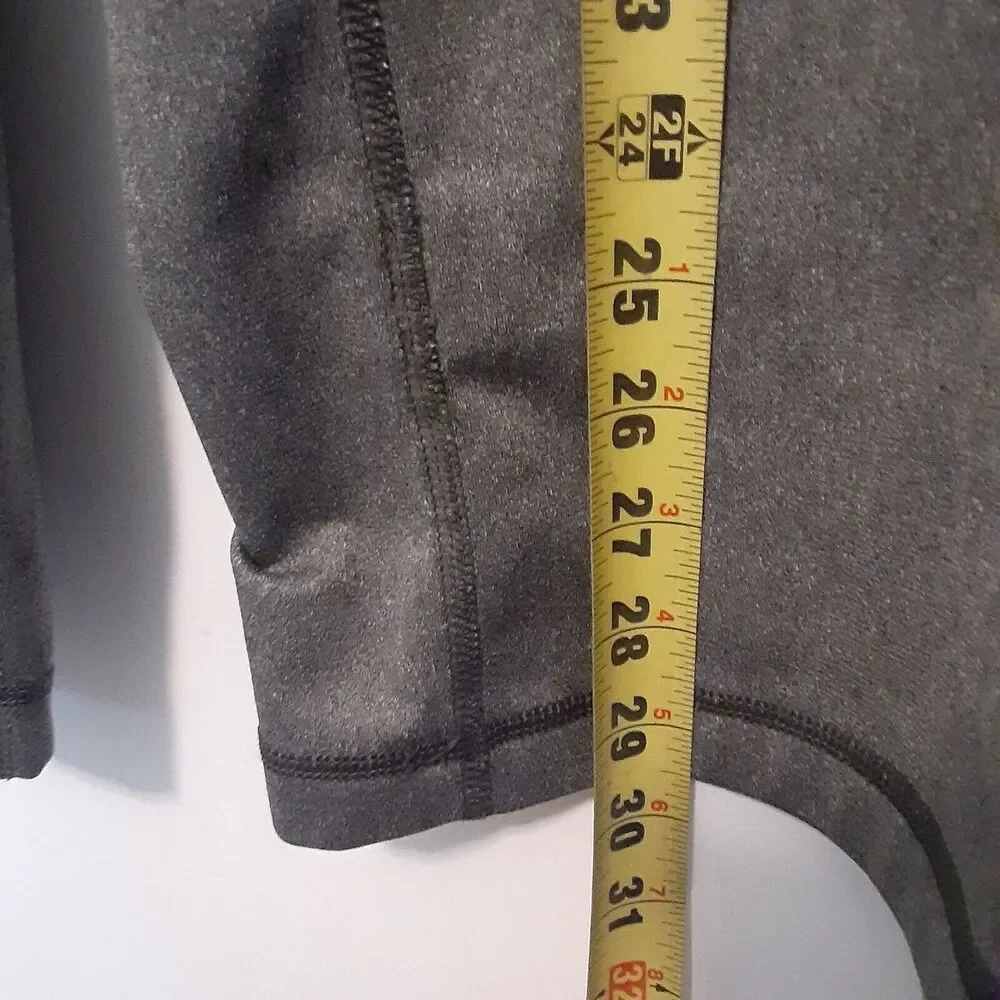 The North Face Adult Mens L Gray 1/4 Zip Long Sleeve Activewear Shirt